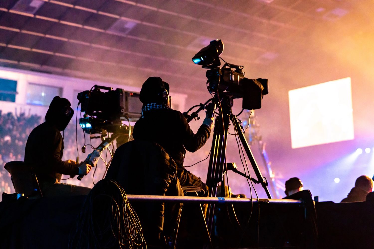 Event concert video production with multi-camera filming